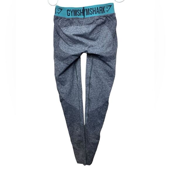 Gymshark Flex Charcoal Gray Teal Seamless Low Rise Leggings Size Small - Picture 4 of 5